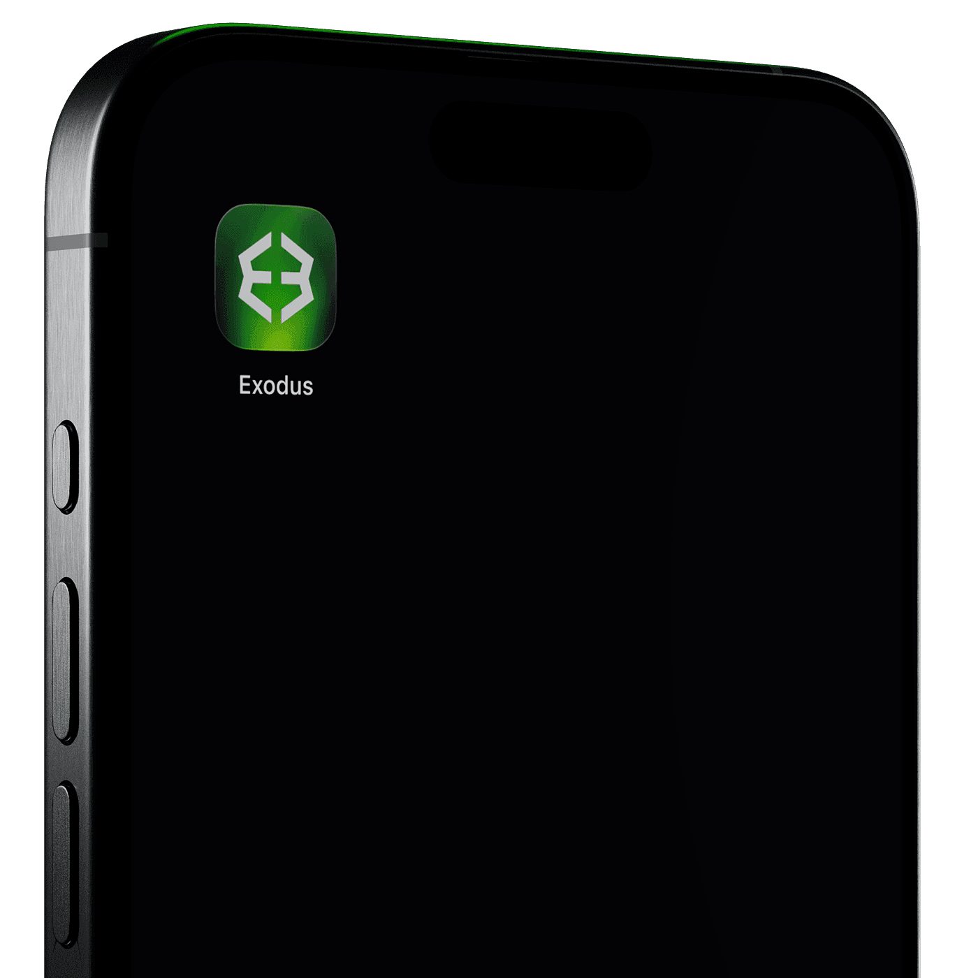 Phone showing Exodus Pay app