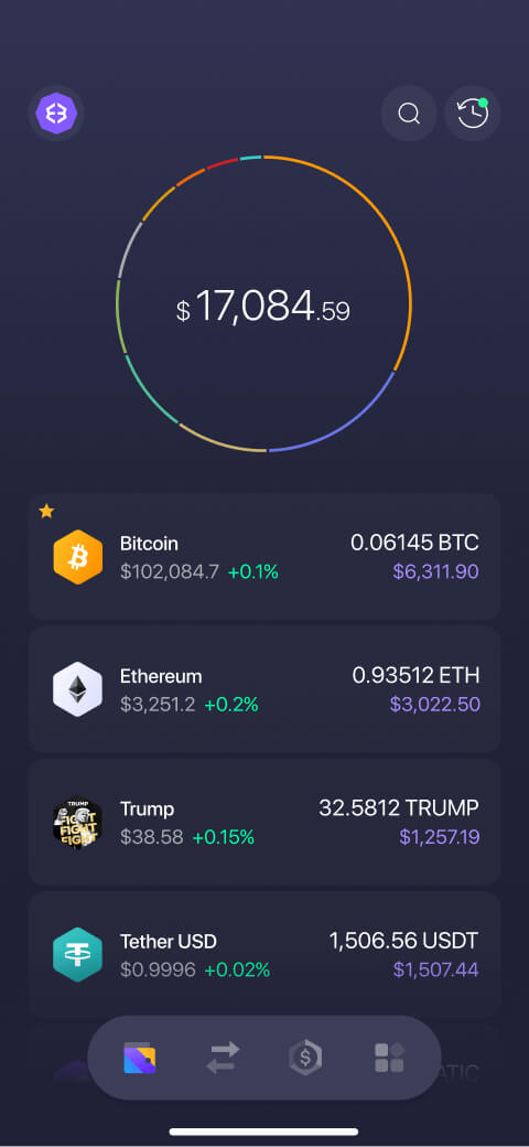 Exodus Official Trump Coin Mobile Wallet