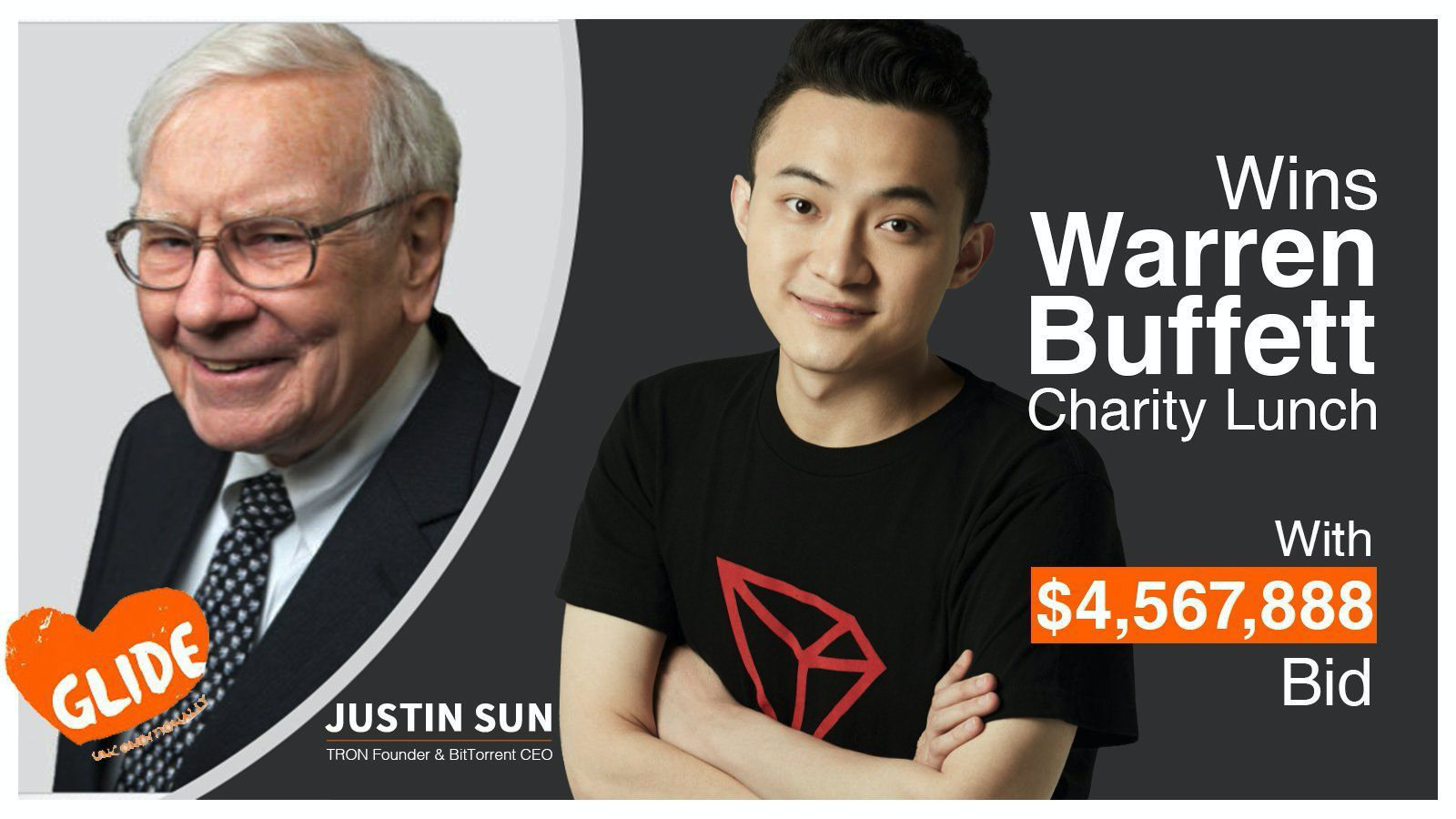 Tron coin Justin Sun Warren Buffett lunch