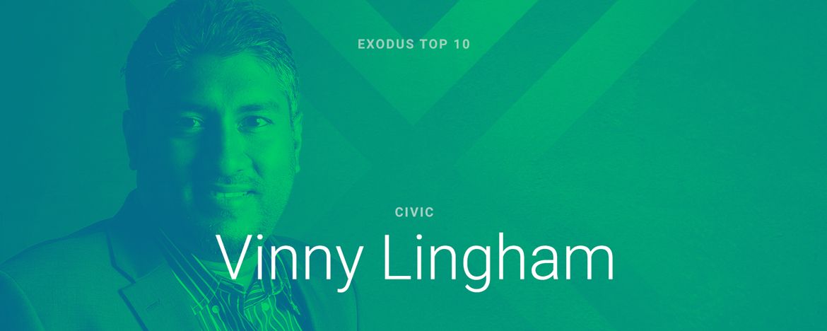 Exodus Top 10 Most Influential People in Crypto: Vinny Lingham