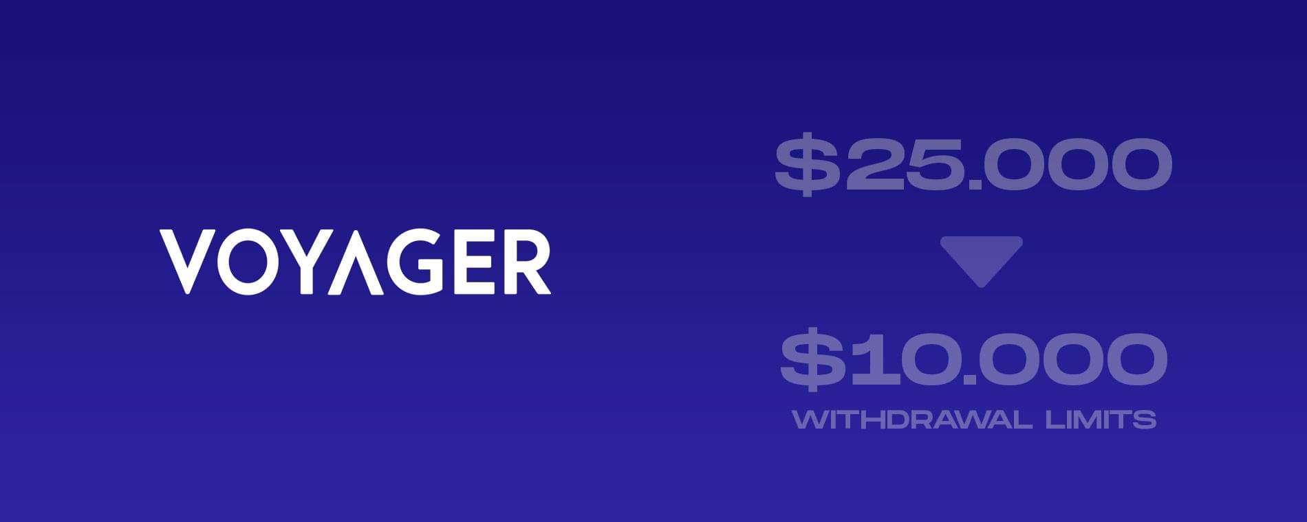 Voyager app lowers daily withdrawal limits - crisis continues